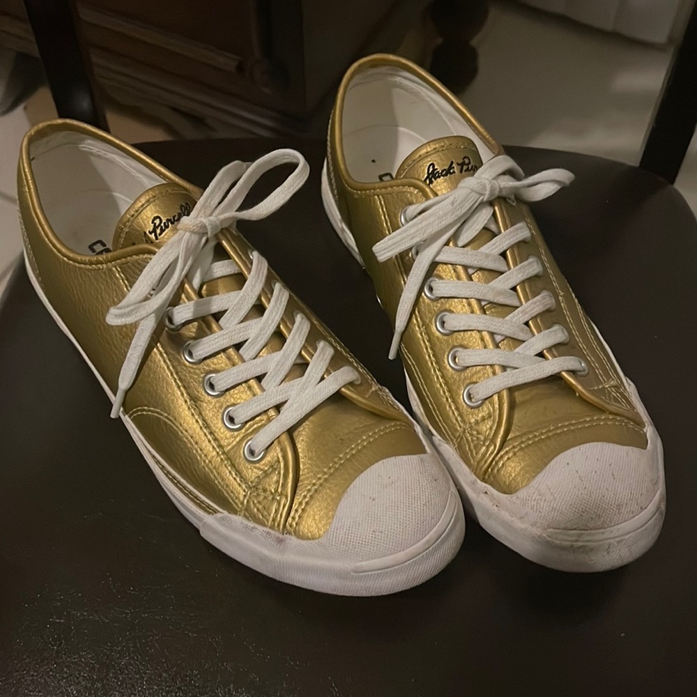 Converse womens size 9 gold